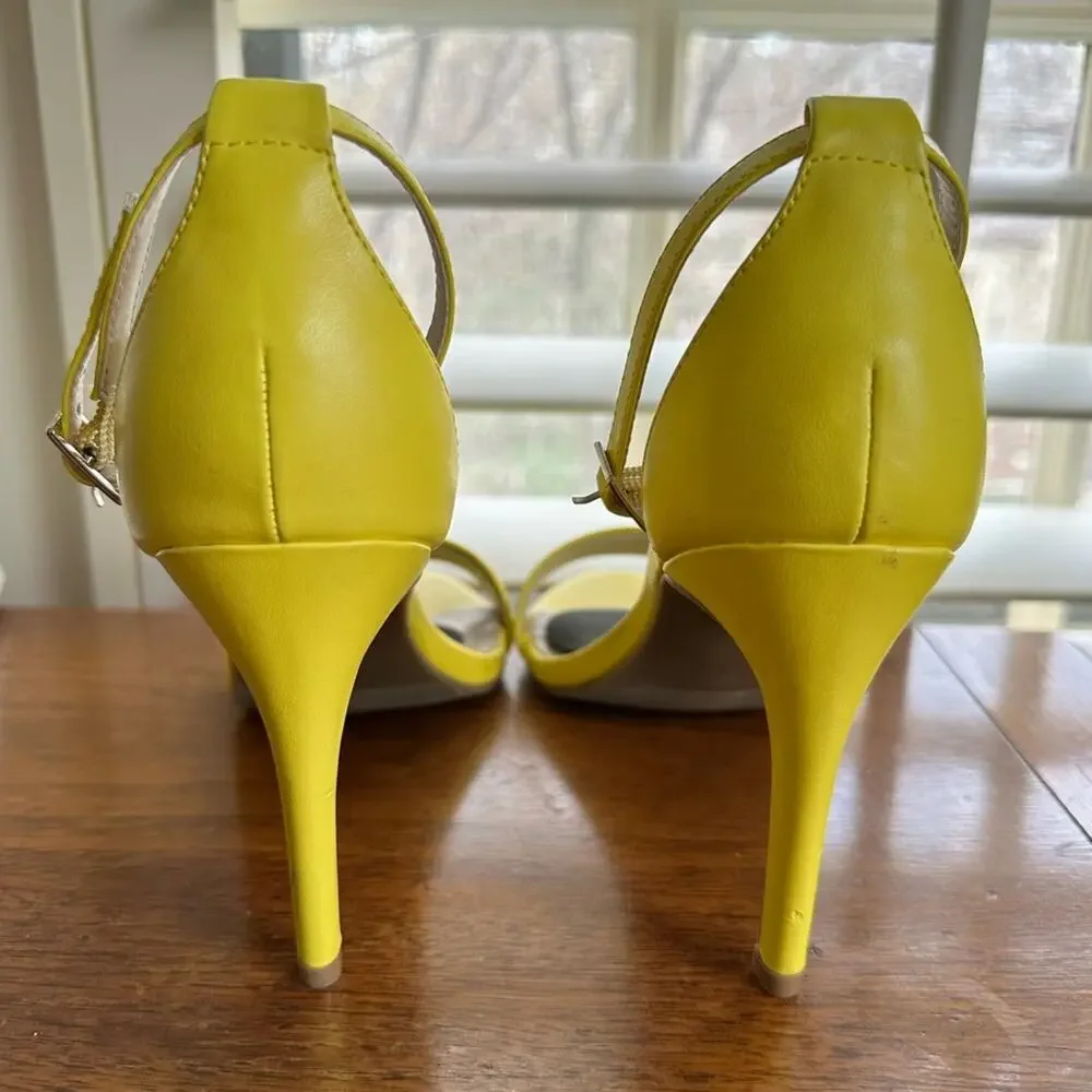 Apt. 9 women’s yellow sling 4” heels